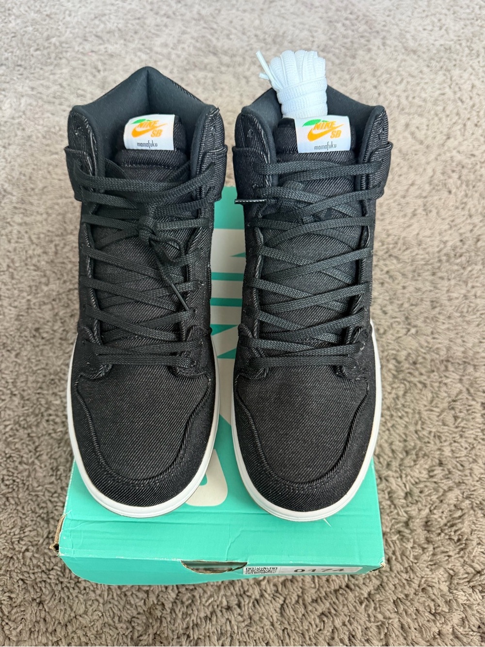 New Nike SB Black High-Top Skate Shoes